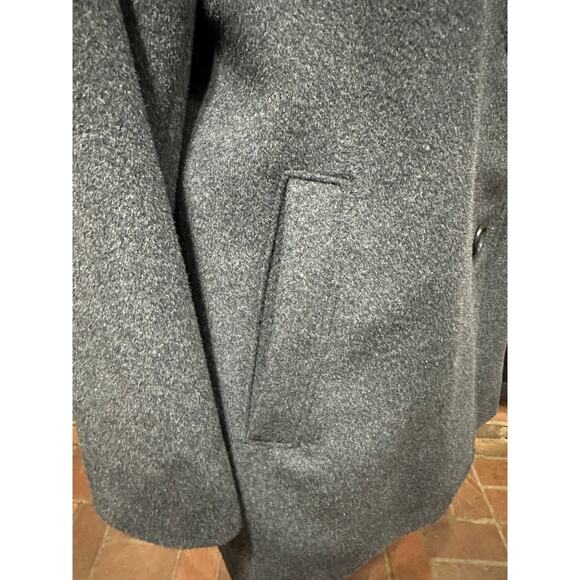 Lauren Ralph Lauren Women’s Pea Coat Wool Blend Lined Gray M Preppy Old Money - Picture 8 of 14